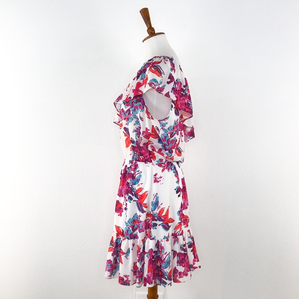 Devlin Pink Thea Watercolor Flowers Dress - Picture 3 of 8